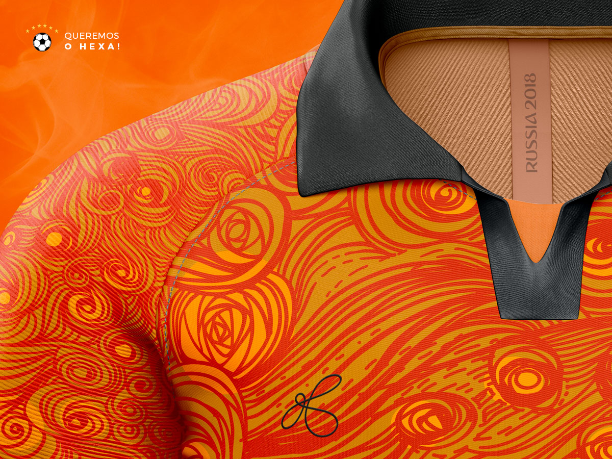 Camiseta Conceito Divex  |  Holanda  |  Identificação Copa